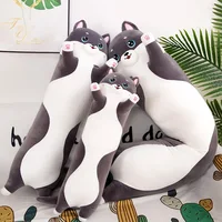 Lovely Husky Side Sleeping Body Pillow 50-130cm Bed Sofa Home Decorative Long Pillow Children Adult Birthday Present Cute Gift 2