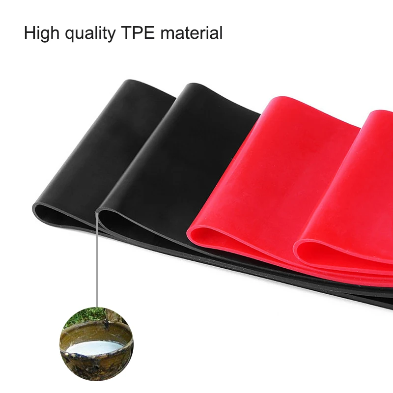 1PC Unisex Portable Fitness Resistance Bands Workout Rubber Bands Yoga Gym Elastic Gum Strength Pilates Crossfit Sports Tape