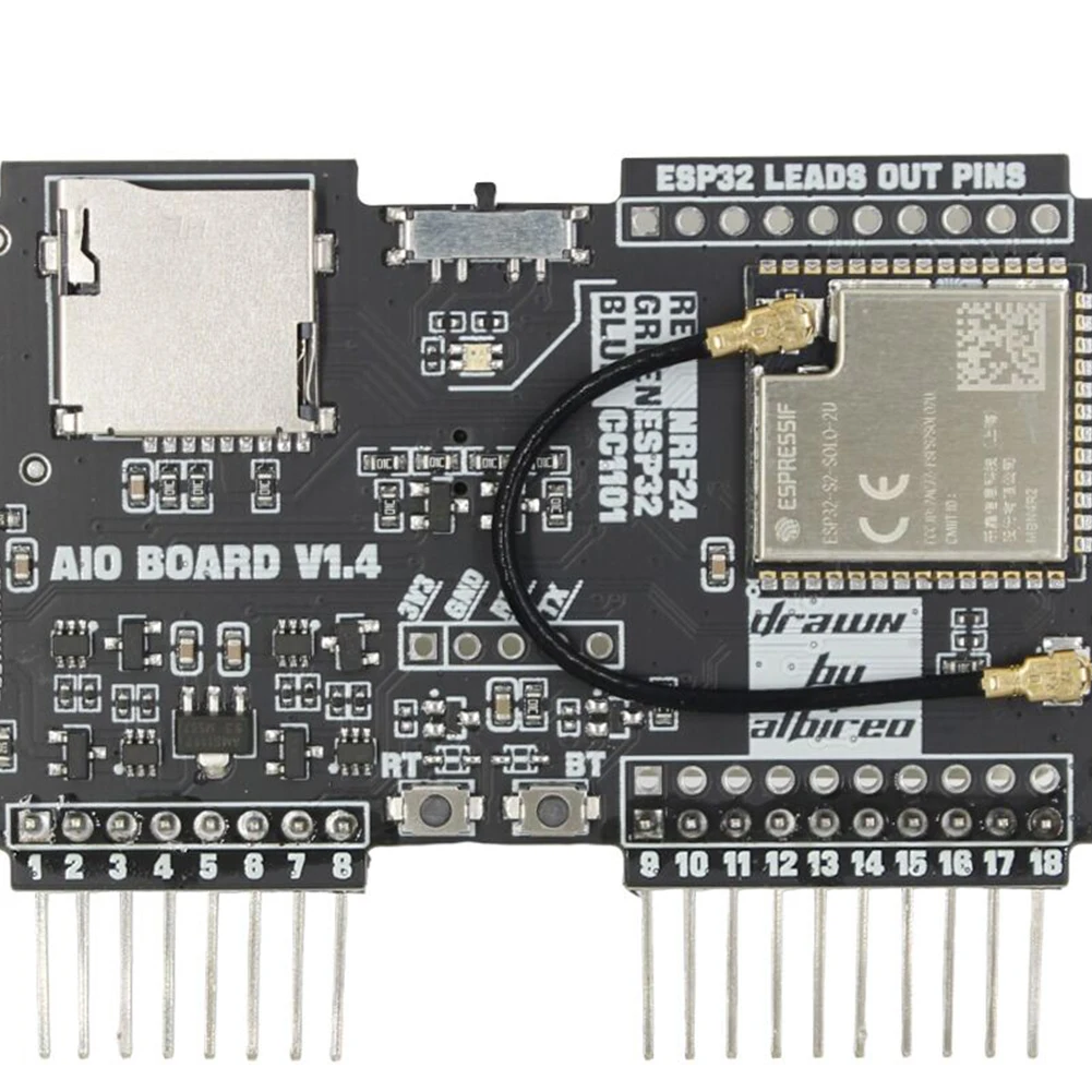 For Flipper Zero Multiboard 2.4G Module Expansion 3 in 1 High Gain CC1101 Module NRF Sniffer Mousejacker