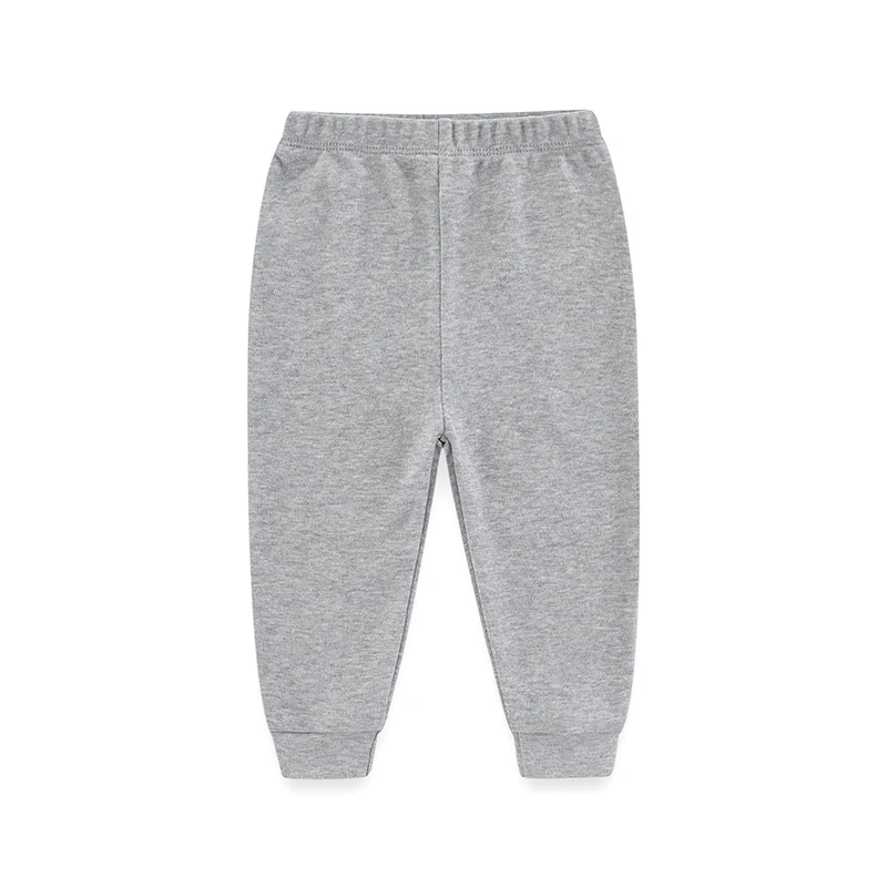 Kiddiezoom 1/3 Pcs Four Seasons Fashion Solid 100%Cotton Baby Boy Girl Pants Soft 100%Cotton Infants Trousers Accessories 3
