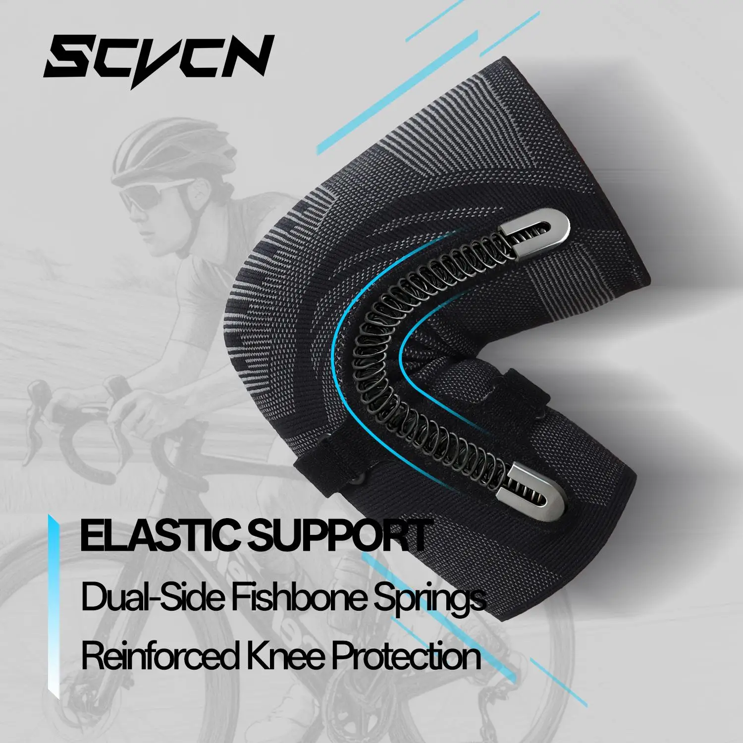 SCVCN Knee Brace Knee Pad Cycling Support Joint Pain Patella Protector Sports Guard Ligament Running Fitness Protection Tools