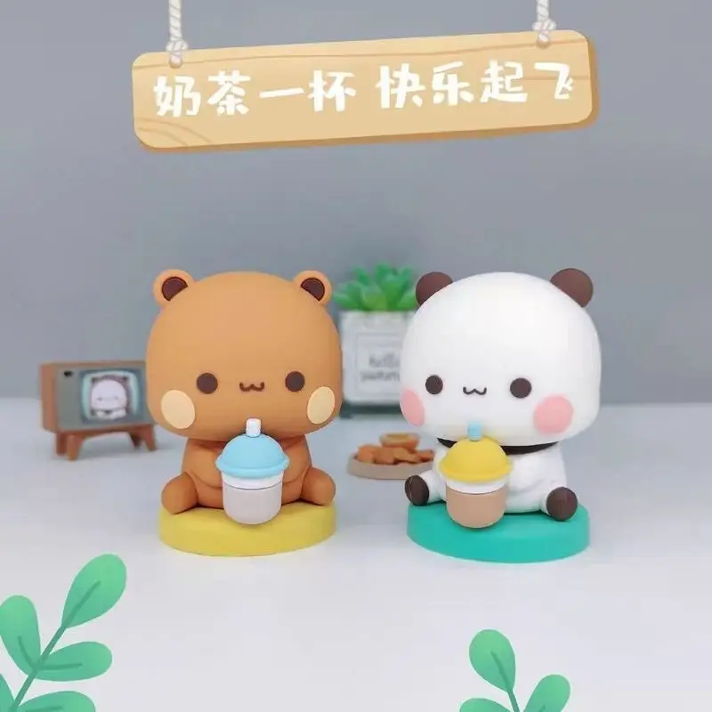 Bubu und Dudu Panda Kawaii ein zwei Panda Hobbys Cartoon Bär Tiere Sammler  Action Ornament Home Dekoration Spielzeug Puppe Geschenk - AliExpress