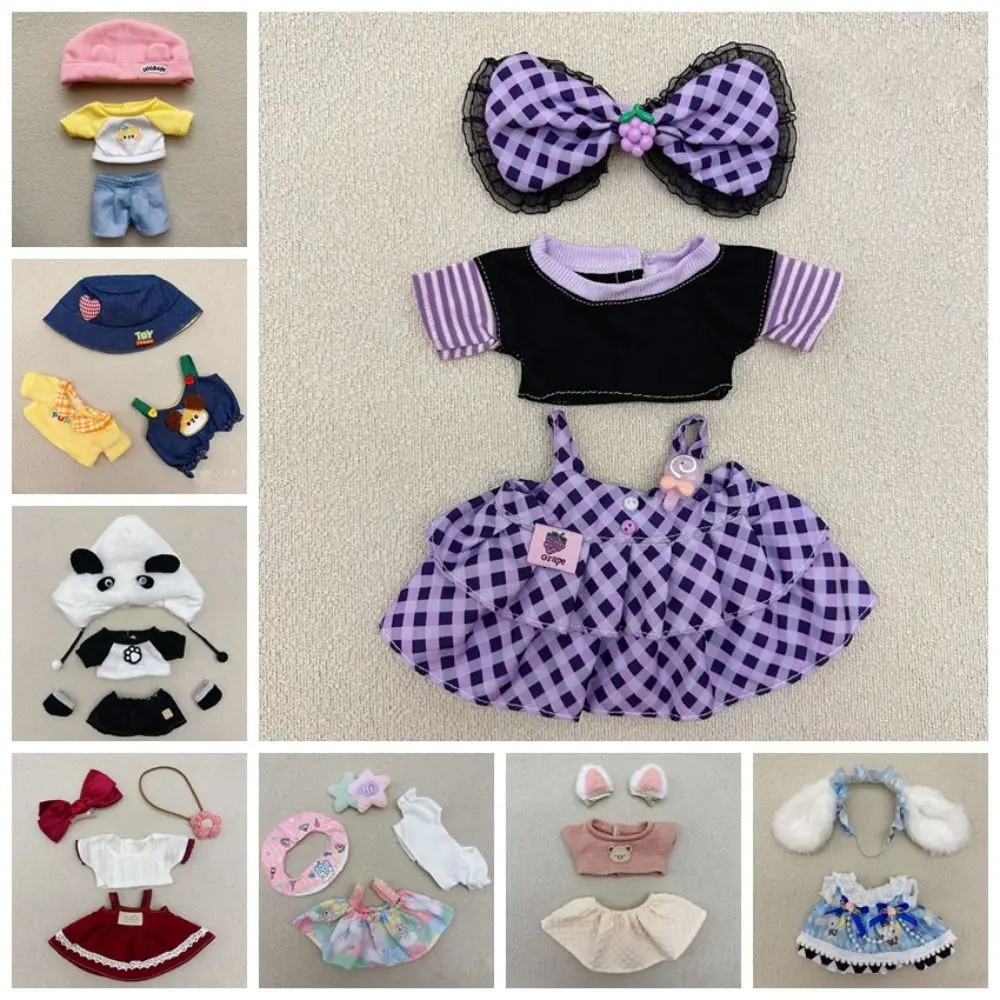 Dress Up 20cm Cotton Doll's Clothes Lolita Doll Clothes Doll Lolita Dress Fashion Lovely Star Doll Clothes Toy Accessories