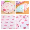 3Pcs Women Shower Cap Waterproof Wide Elastic Band Reusable Bashroom Cap Fashion Wave Point Shower Hat Bathroom Accessories 5