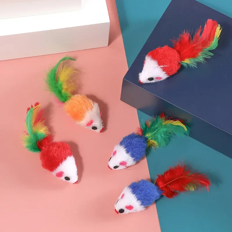 Cat Interactive Toy 1/3 Pcs Plush Catmint Simulation Mouse for Kitten