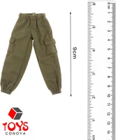 Leggings de sport amples pour hommes, pantalons décontractés avec poches, ceinture élastique, vêtements de poupée, accessoires pour figurine d'action de 6 pouces, 1/12 2