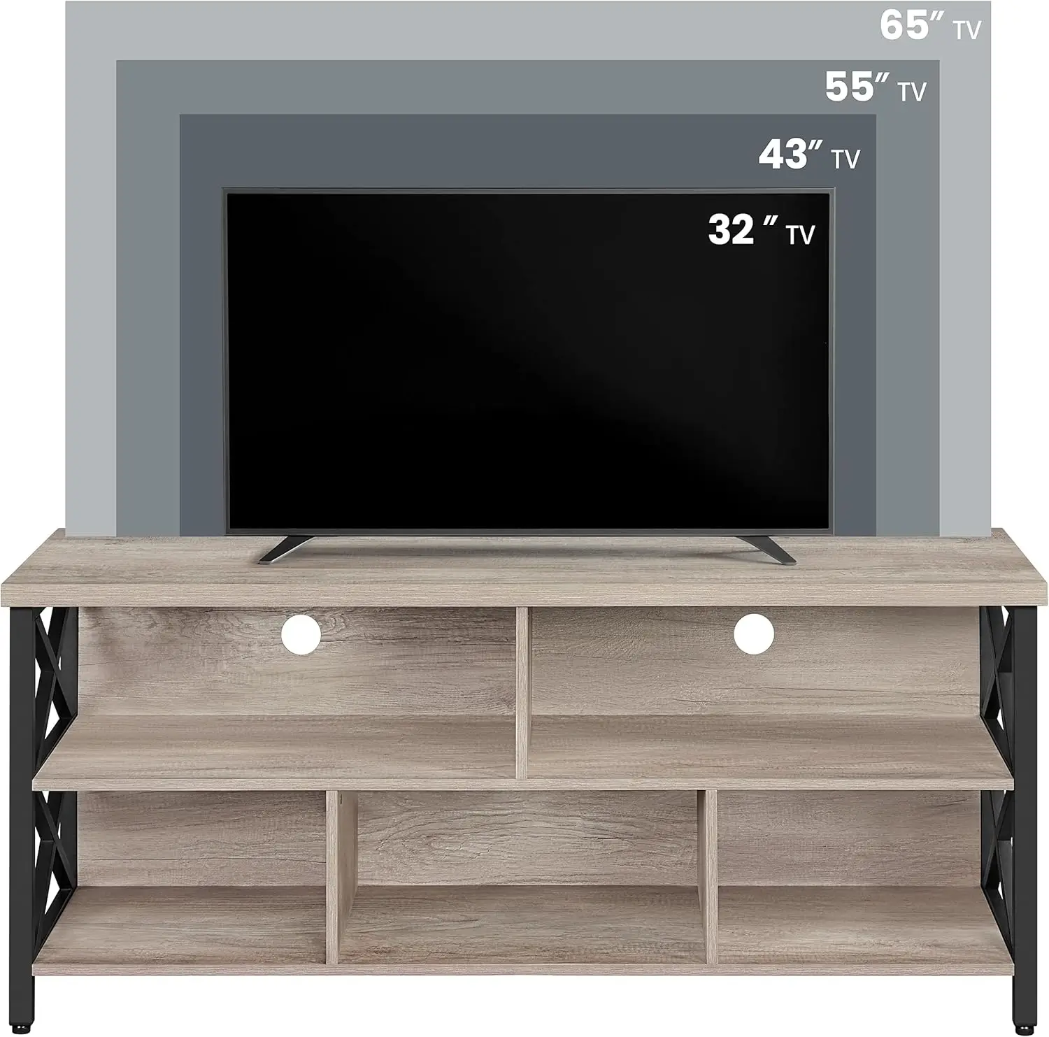 4 Pieces Living Room Table Sets - Includes TV Stand with Storage for 65 in TV, Lift-top Coffee Table with Baskets 5