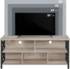 4 Pieces Living Room Table Sets - Includes TV Stand with Storage for 65 in TV, Lift-top Coffee Table with Baskets 5