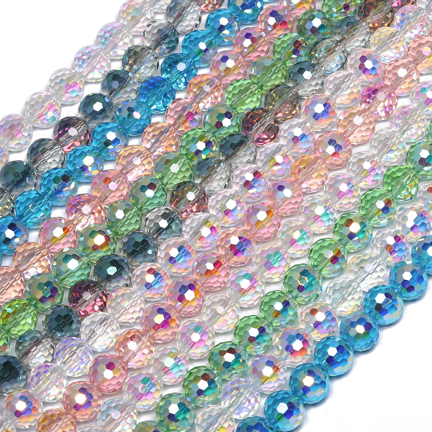 Austrian Faceted Crystal Round Beads 6–10mm 6