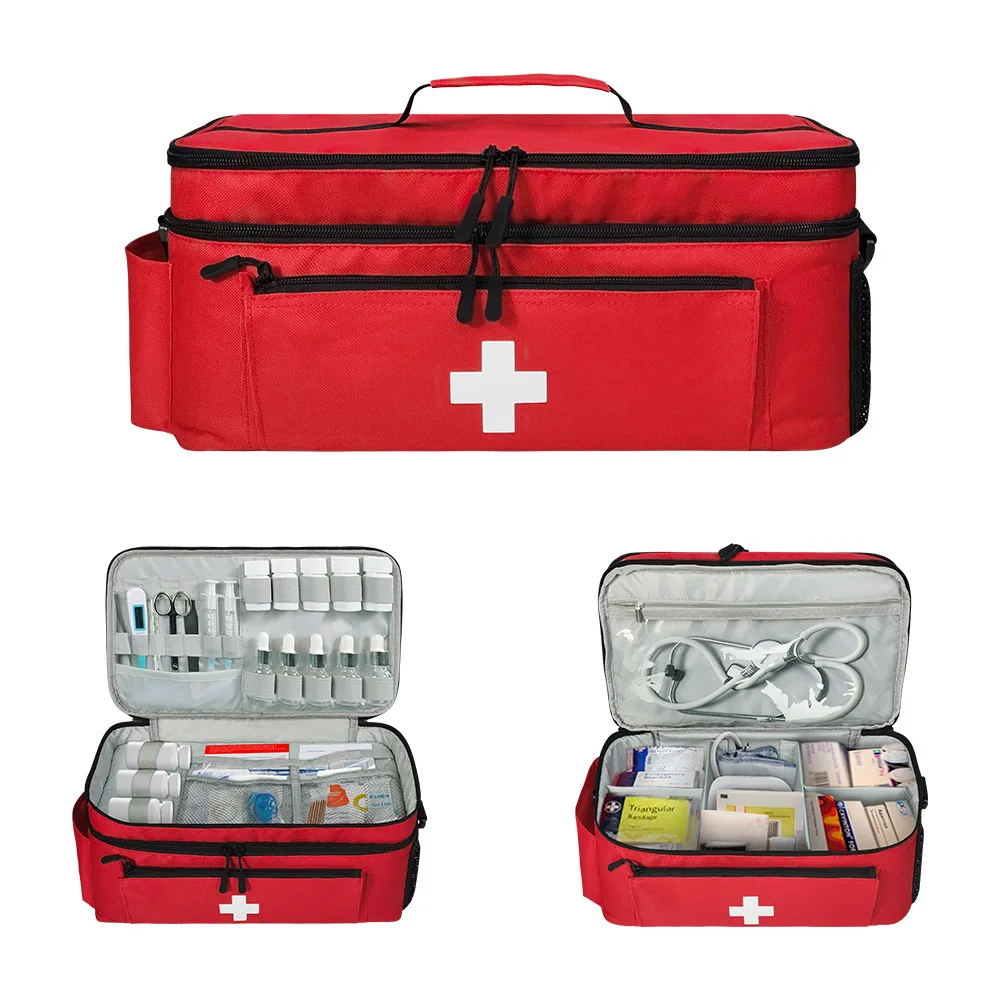 Portable Travel First Aid Kits For Home Outdoor Sports Emergency Kit Emergency Medical EVA Bag Emergency Blanket