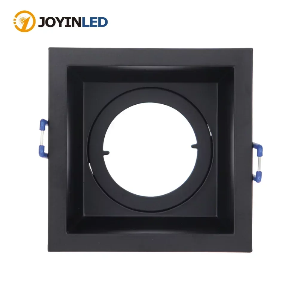

High Quality Round/Square Zinc Alloy Anti Glare LED Spotlight GU10 White/Black Ceiling Downlight Fixture Housing Frame