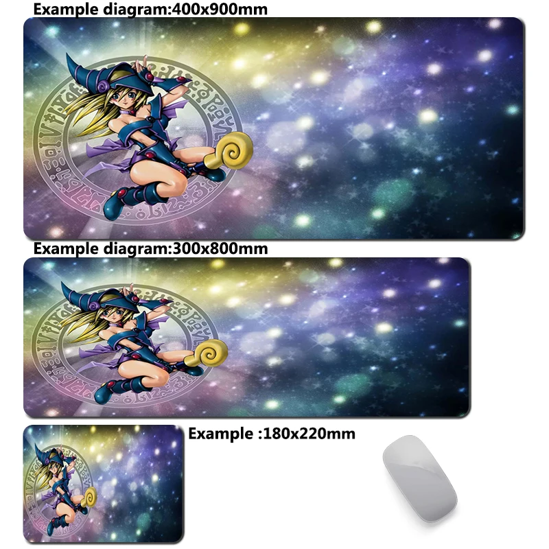 thumbnail image 1 of Alfombrilla de ratón Yu Gi Oh Dark Magician Girl, alfombrilla de ratón grande para Gamer, alfombrilla antideslizante, alfombra de oficina, accesorios de ordenador, alfombrillas, 1 of 5