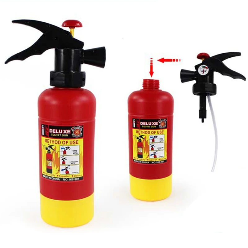ArtCreativity Juguete extintor de incendios para niños (juego de 2) |  Pistola de agua de 7 pulgadas con diseño realista | Divertidos juguetes de