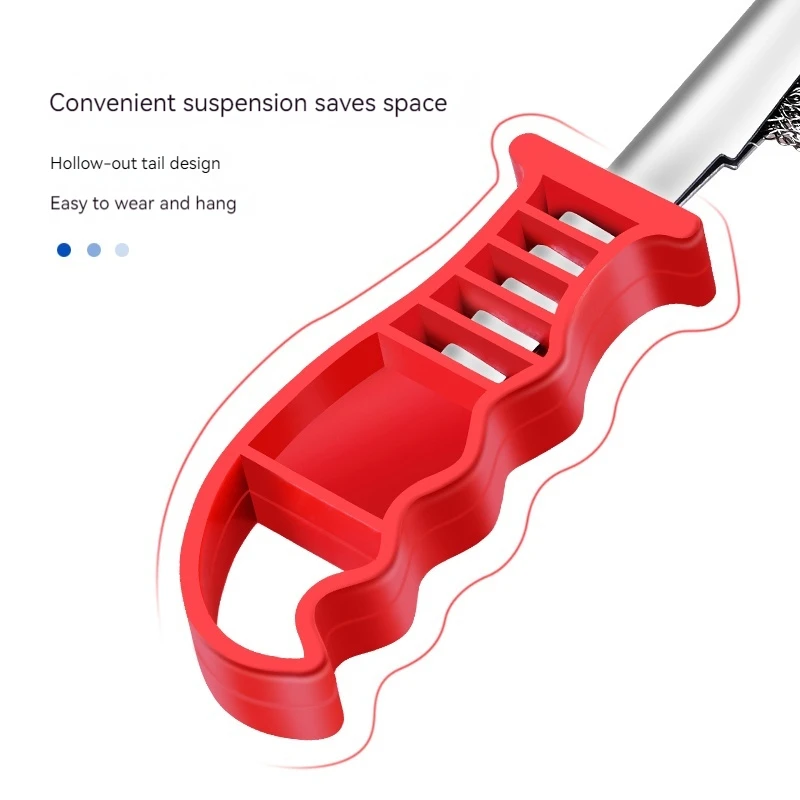 1PCS Multipurpose Tool Wire Brush Handheld BBQ Stainless Steel Metal Rust Removal Clean Brush Industrial Polishing And Deburring 5