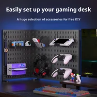 Pegboard Combination Desktop Storage Kit, Vertical and Clip-Type Pegboard Display Panels, Suitable for Home Office Storage 2