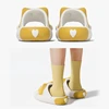 Cartoon Corgi Slippers For Women Summer Sandals Cute For Outdoor And Indoor Bathroom Home Slippers Soft Bottom Anti Slip 6