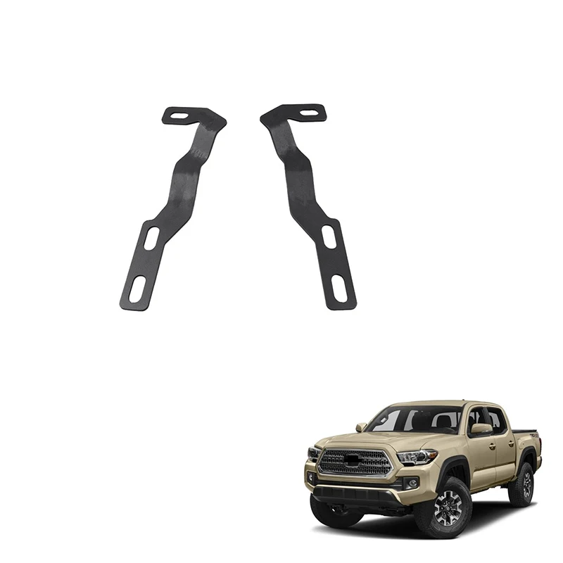 Spedking Windshield Base Cowl Panel Engine Hood Ditch light LED pod work lights Mount Brackets for 2016- Tacoma