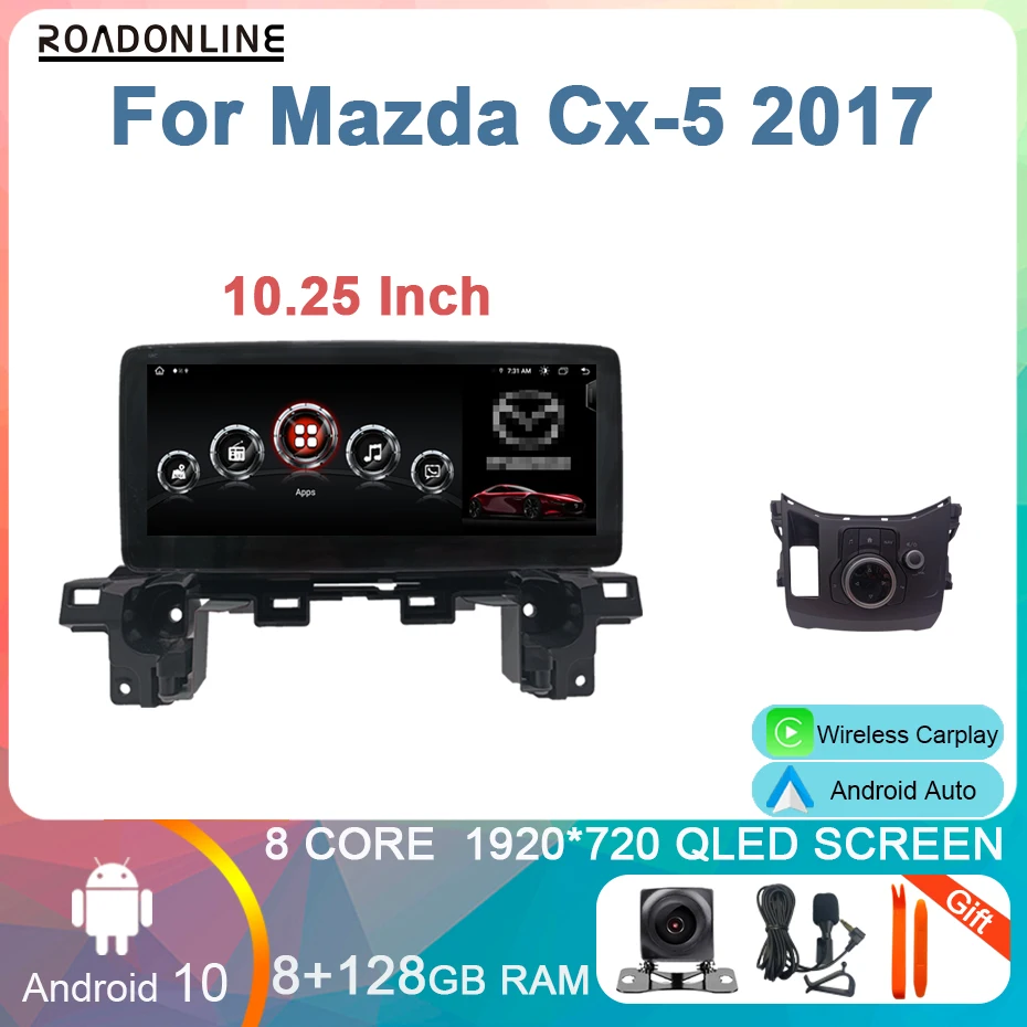 10.25" For Mazda Cx 5 2017 Android 10 Car GPS Multimedia Player Radio