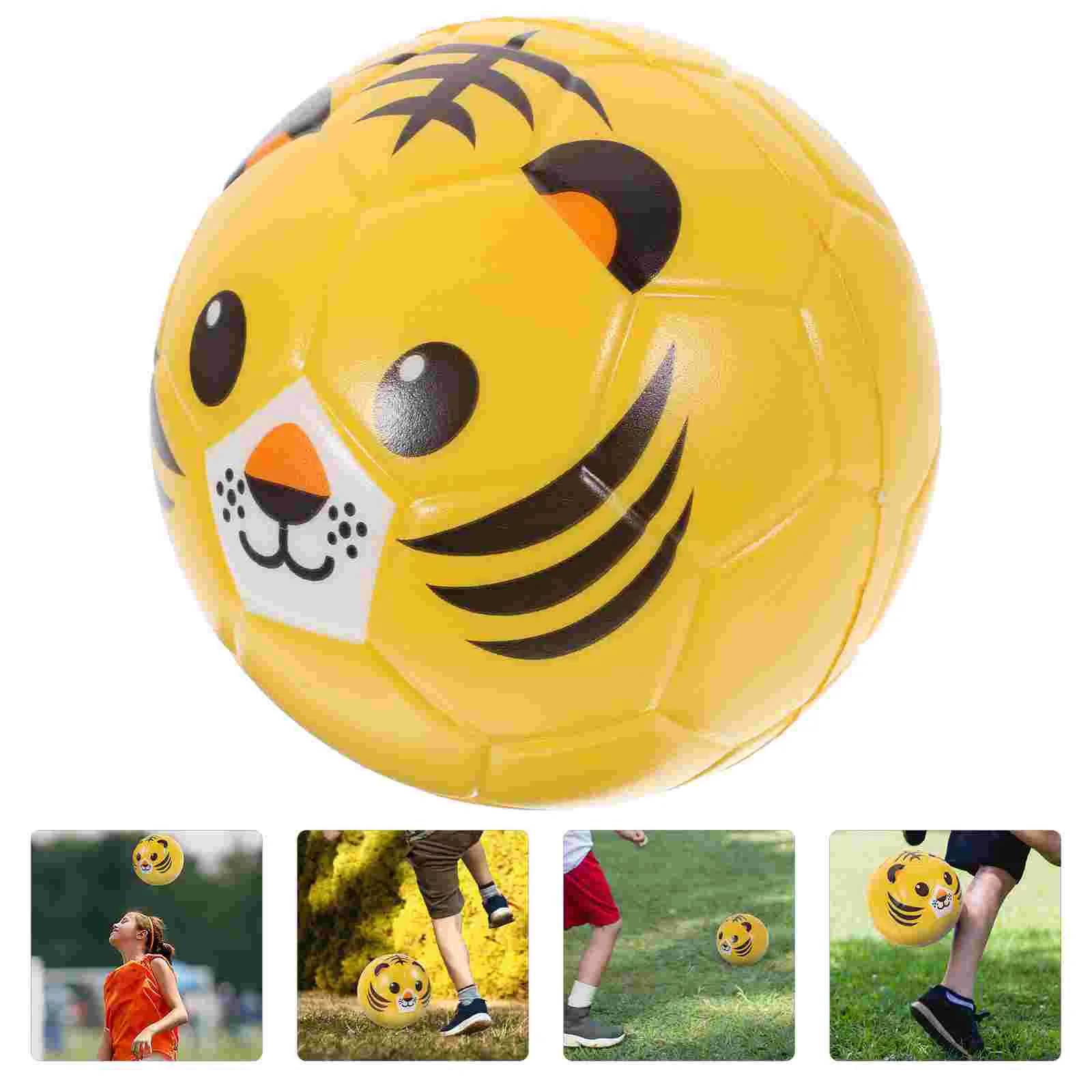 

Детский футбольный мяч из ПУ кожи, детская игрушка, футбольный мяч из полиуретана с животными, дизайн футбола
