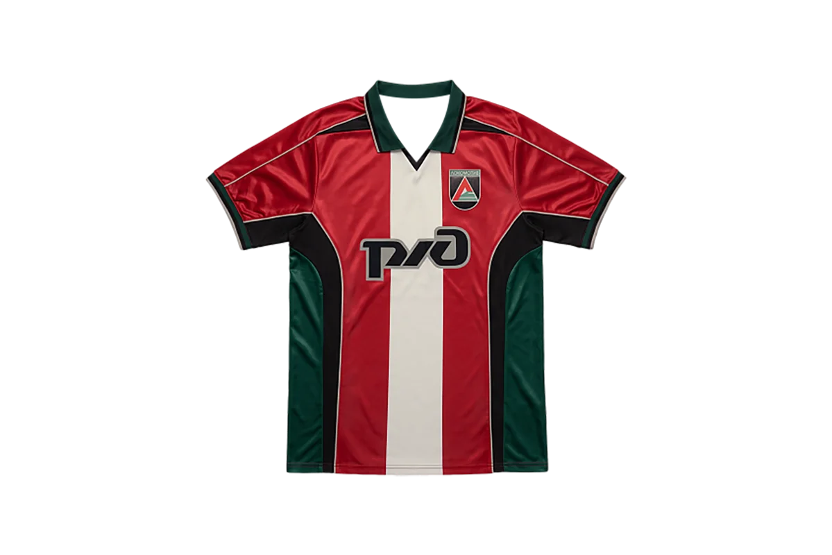 26/27 Herren Damen FC Lokomotiv Moskau Heimtrikot Replika Rot-Weiß Vertikale Streifen Kurzarm Retro Fußball Fan-Shirt