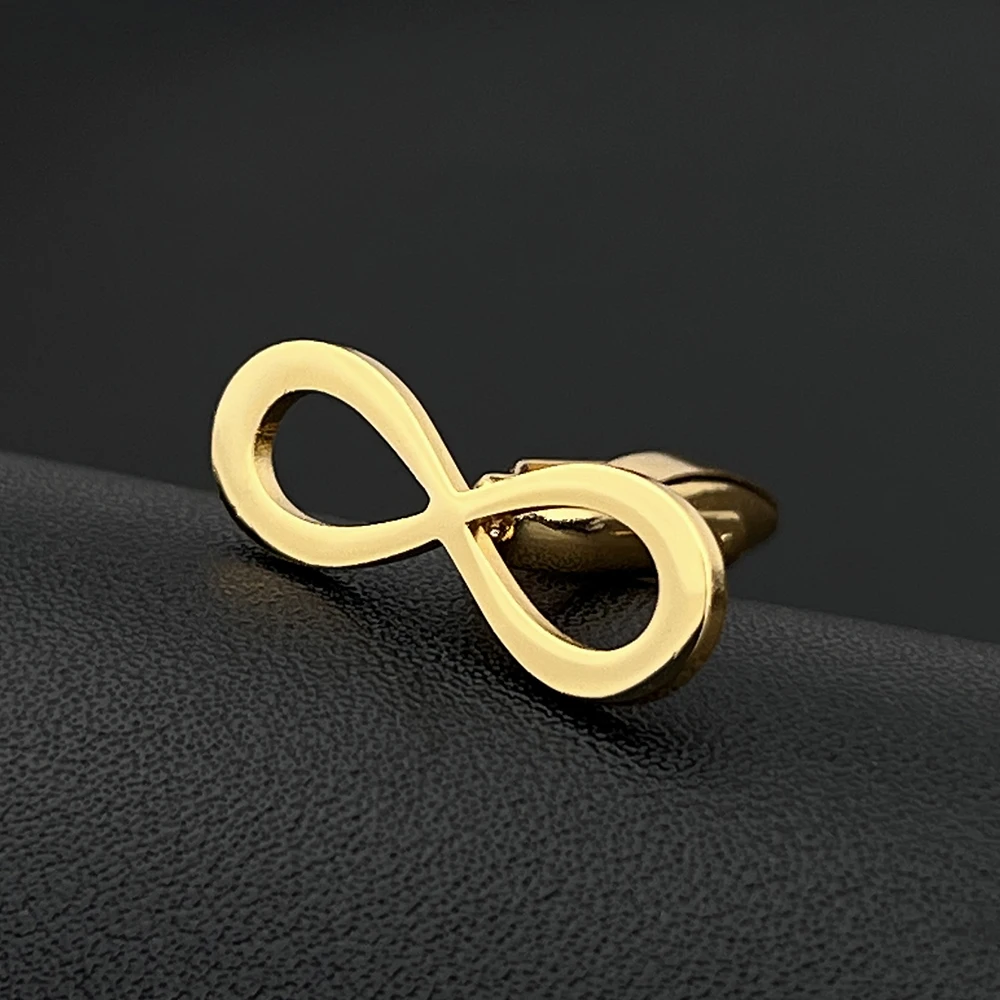 

Classic Minimalism Infinity Symbol Romantic Wedding Cufflinks for Women Men Fasion Twins Suit Shirt Buttons Boyfriend Dad Gift