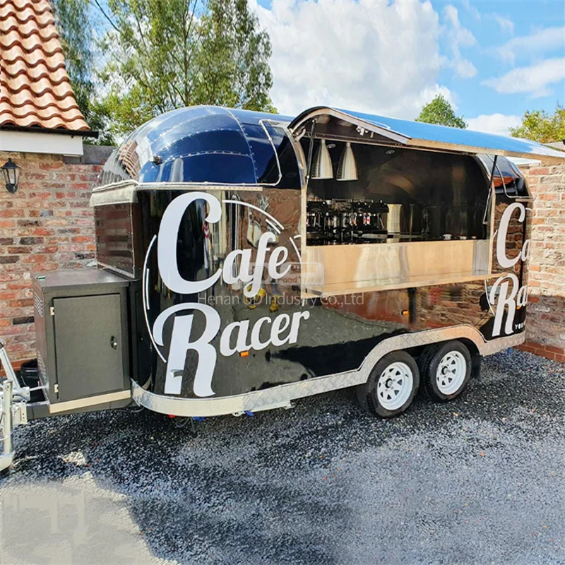 Mobile Beer Bar Juice Candy Cart Fritters Sushi Retro Food Truck Steak Pizza Food Trailer Street Mobile Custom Food Truck custom pizza box eco friendly box package food grade cardboard heated plain white octagonal shaped hex pizza box
