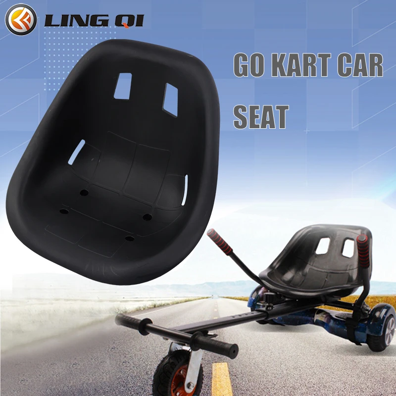 LINGQI Modified Hoverboard Seat Cushion Fit for Go Kart Drift Trike Balance Scooter HoverKart Replacement Bracket Seat Cushion