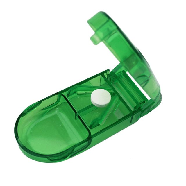 Cutter Box Portable Convenient Drug Box Tablet Cutter Splitter Medicine Pill Holder Pill Cutter box