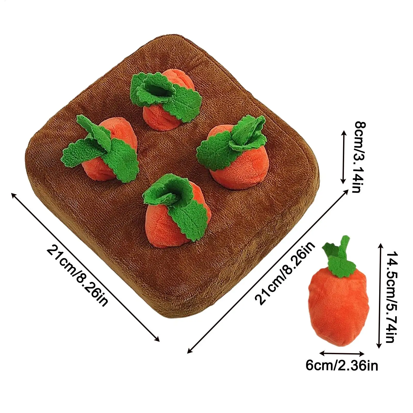 Sniff Mat For Dogs Puppy Carrot Snuffle Toy Dog Enrichment Mat For Pet Parents Animal Lovers Busy Professionals Trainers