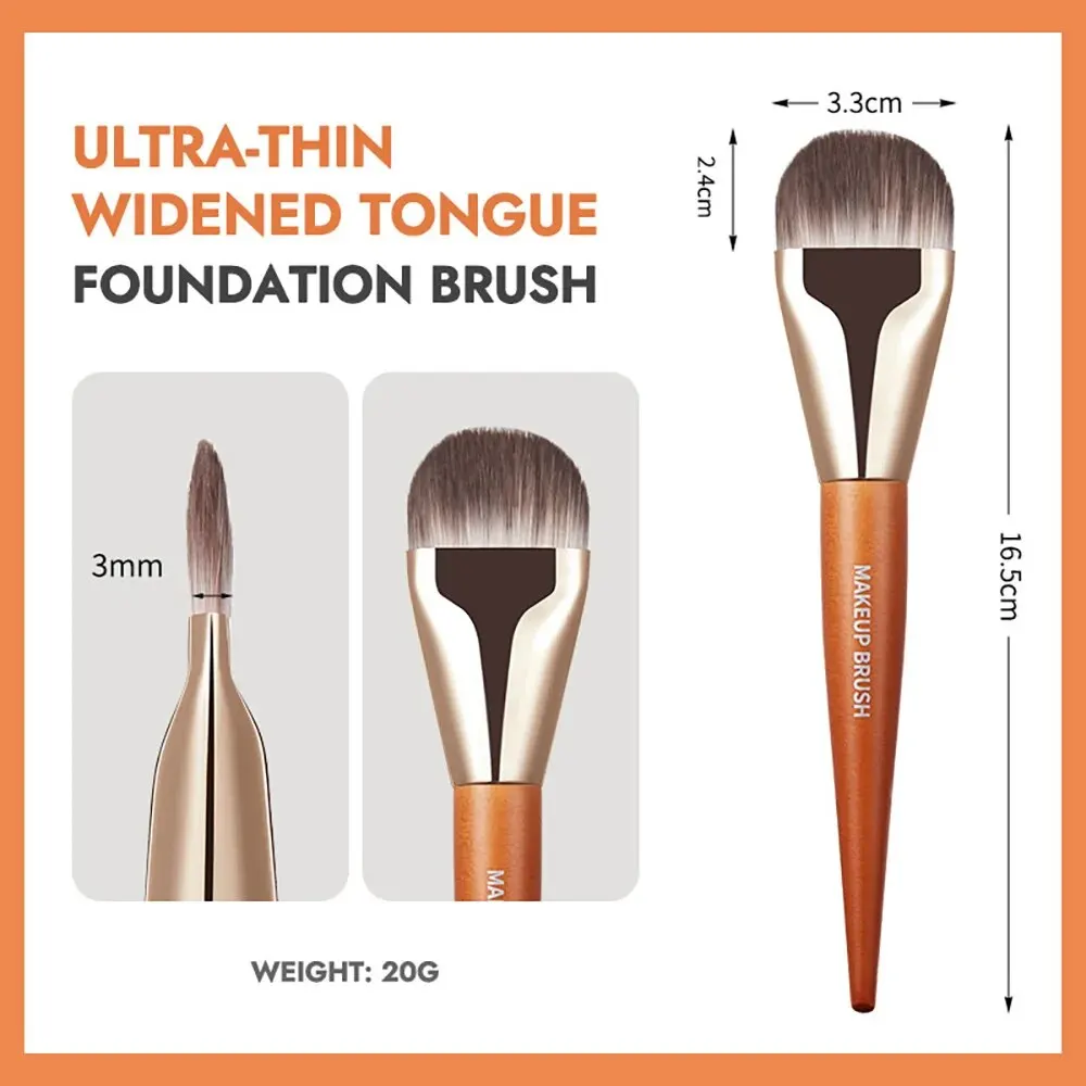Makeup brush flat head makeup brush GECOMO foundation brush apply foundation makeup