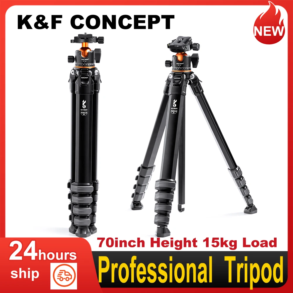 KFCONCEPTCameraTripodProfessionalStandAluminumAlloy70inchMax