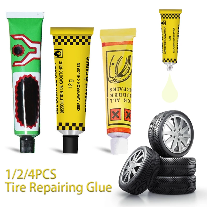 124PCSTireRepairingGlueforMotorcycleBicycleCarInnerTube