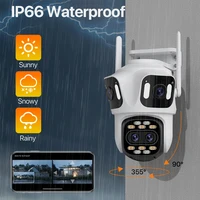 WONSDAR – caméra IP WiFi HD à quatre objectifs, Zoom 8X, caméra PTZ extérieure, suivi automatique, caméra de sécurité, vidéosurveillance ICSEE 6