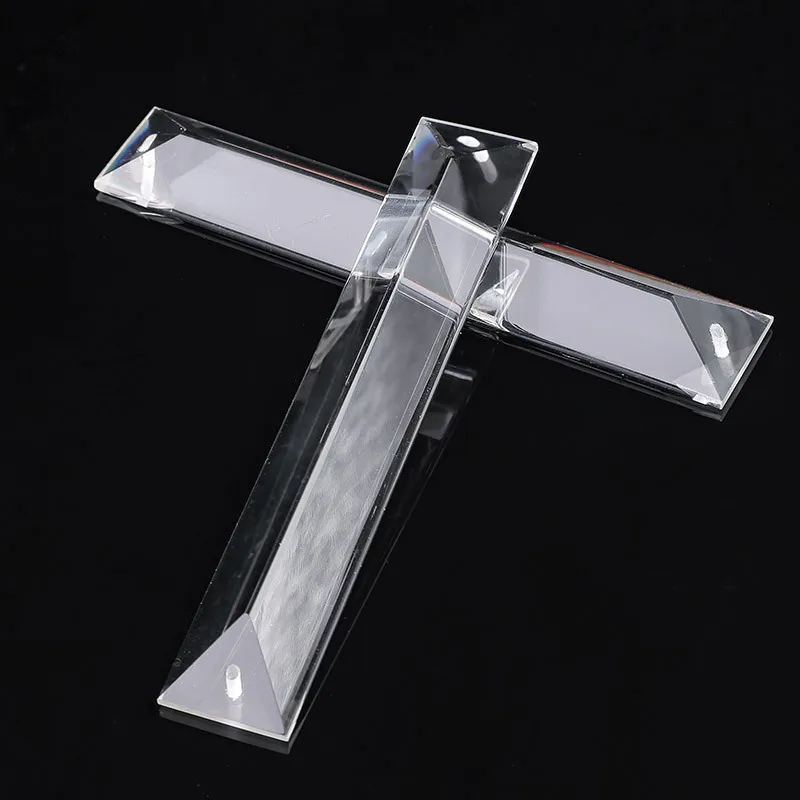 30pcs Chandelier Crytal Rectangle Prisms Crystal Pendants Chandelier Pendants 22x120mm 2 Holes for Home Decor