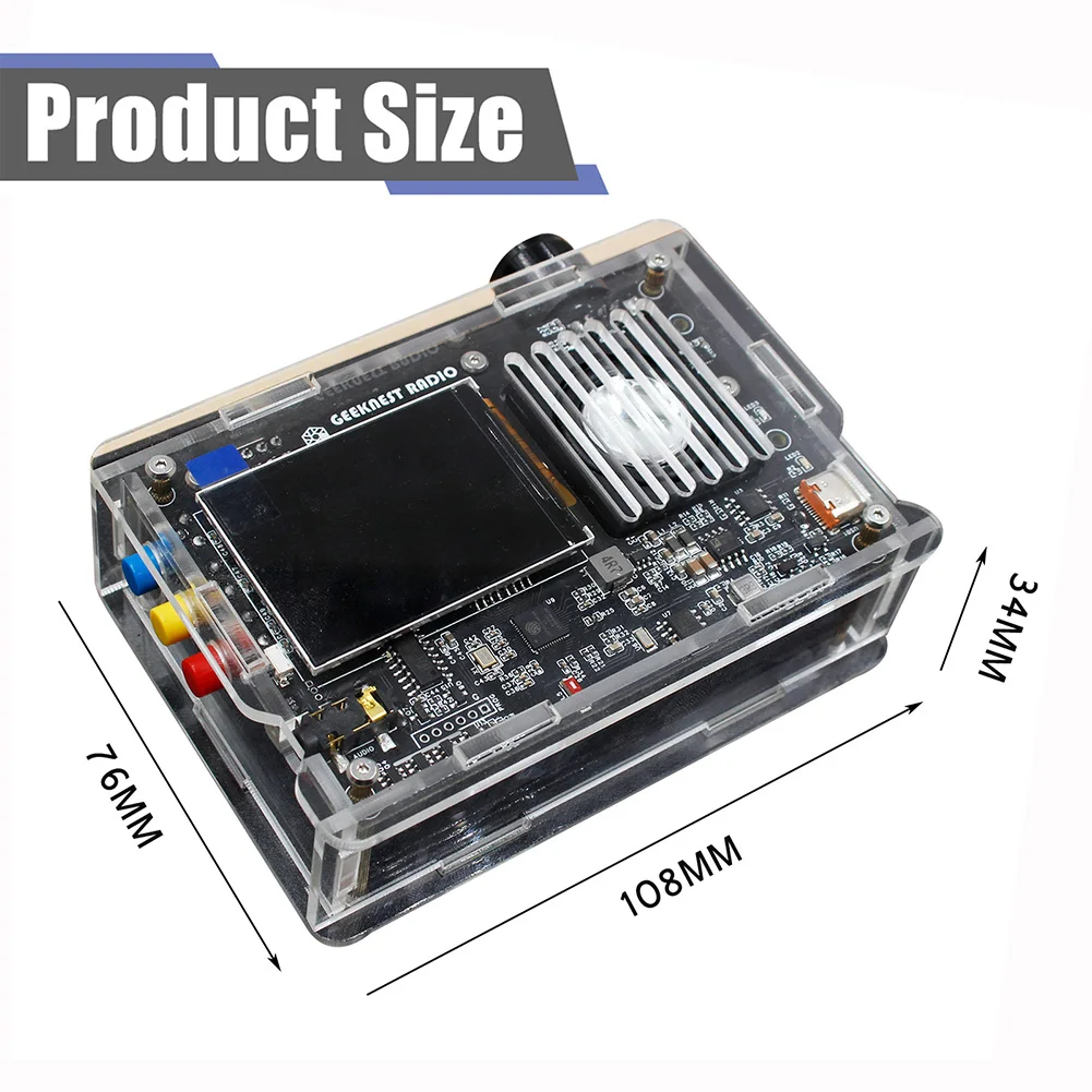 

Antenna Finished Kit PCB+aluminum Alloy 16x13x6cm 64Mhz-108MHz Aviation DIY FM AM MW SW Full Radio High Quality