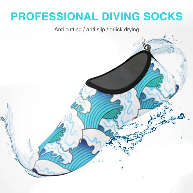 Beach Shoes Anti Slip Summer Water Barefoot Flat Shoes Women Men Swimming Diving Seaside Pool Beach Socks Sneakers 1