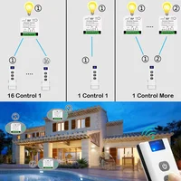 Wireless Dimmer Light Switch with Remote Controls AC110V 220V Dimmable Switch 100M Control for LED and Halogen 10W-150W (No Wifi - Image 5