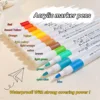 Acrylic marker pen set/12-60 colors/multi-purpose art watercolor pen/quick drying/student painting marker/stationery supplies 5