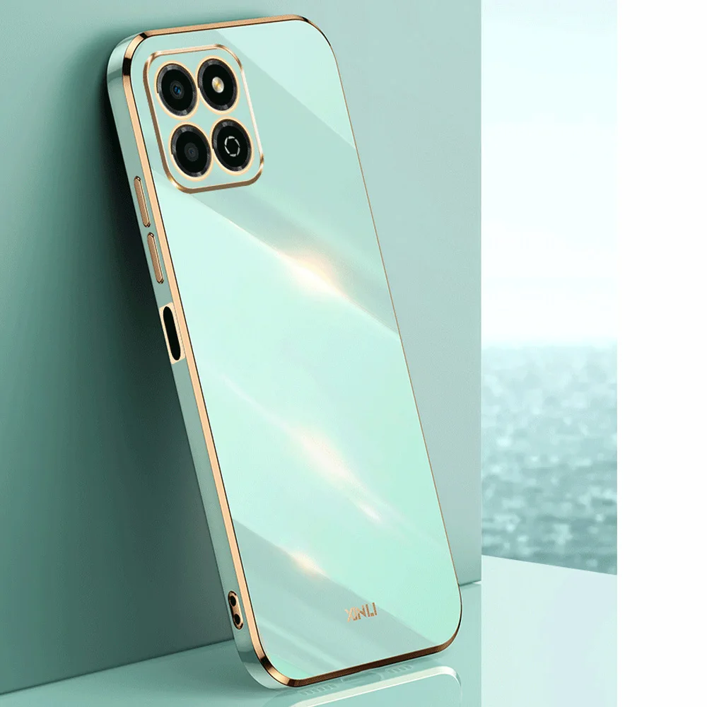 Per Honor X8A Custodia Placcatura Quadrata Di Lusso Crt-Lx1, Crt-Lx2, Crt-Lx3 Custodia Per Telefono Cover Posteriore In Silicone Antiurto Fundas