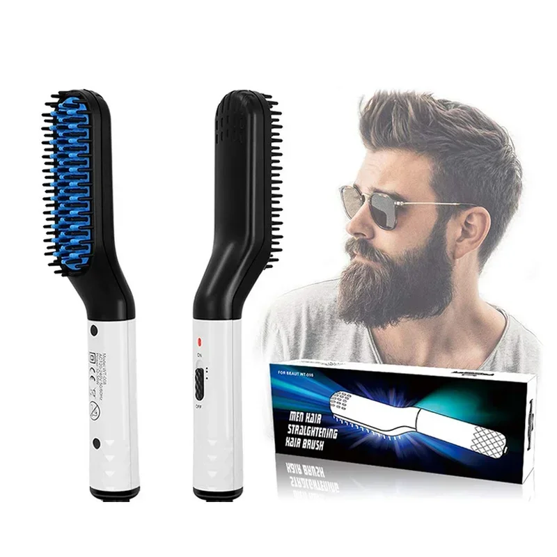 

Hair Comb Brush Beard Straightener Multifunctional Hair Straightening Comb Hair Curler Fast Heating Styling Tools Professional