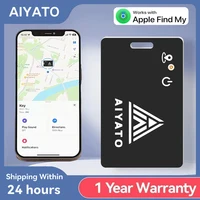Aiyato Smart GPS Tracker Card Magnetic Charge Locator Key Wallet Tracker Pet Kids Phone Finder Waterproof For Apple Find My App 1