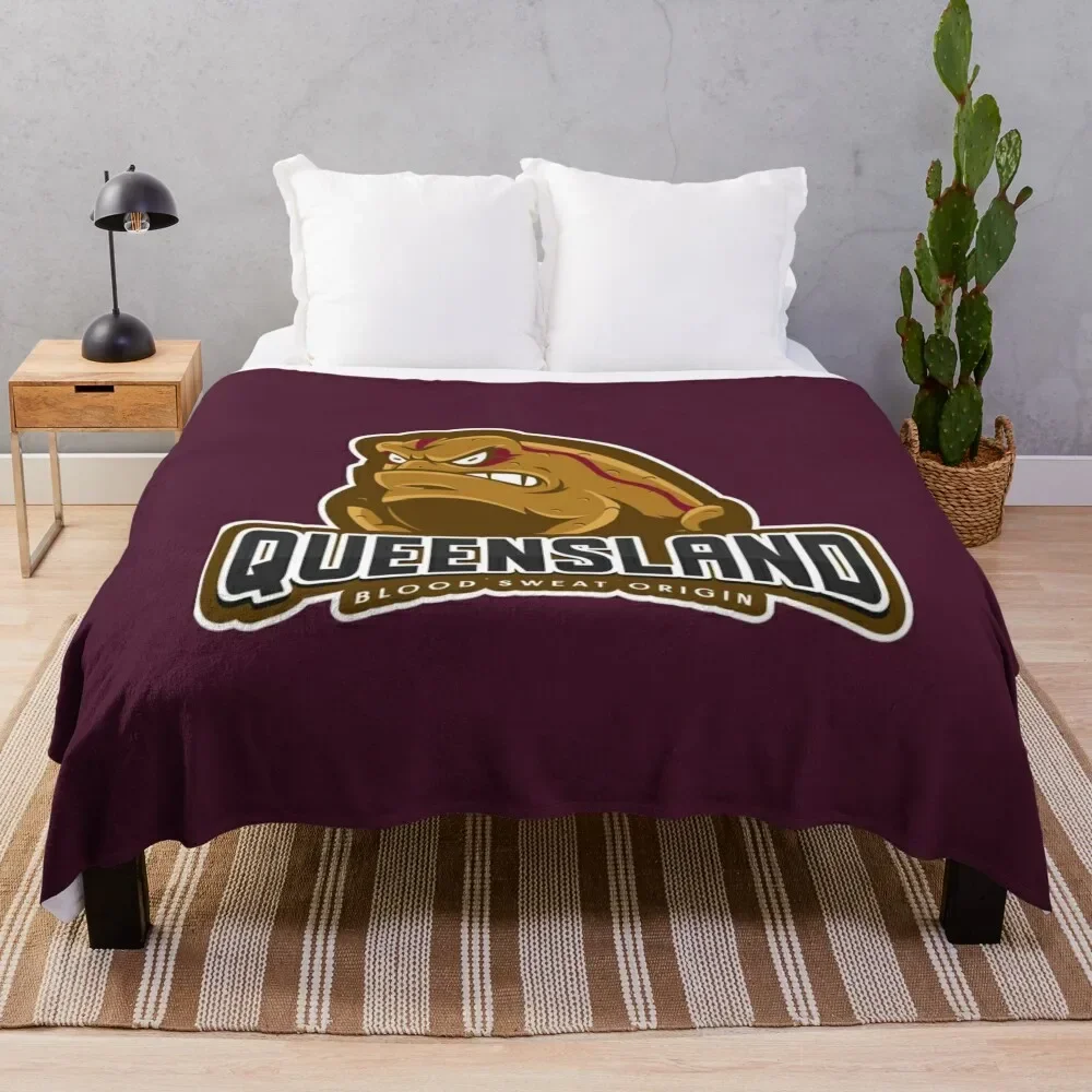 

Queensland Origin Supporter Throw Blanket Sofa Thins Nap Blankets