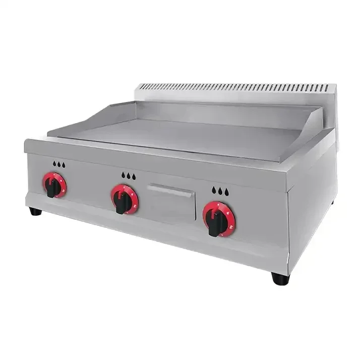 Commercial LPG Gas Griddle Top Grill Hot Plate BBQ Grill Griddle Tabletop Flat Top Countertop Restaurant Griddle Grill