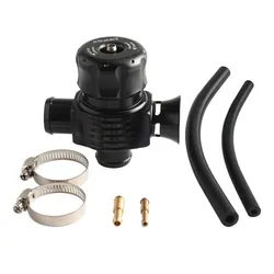 Universal Turbo Diverter Blow Off Valve with Dual Port and Horn (Black)