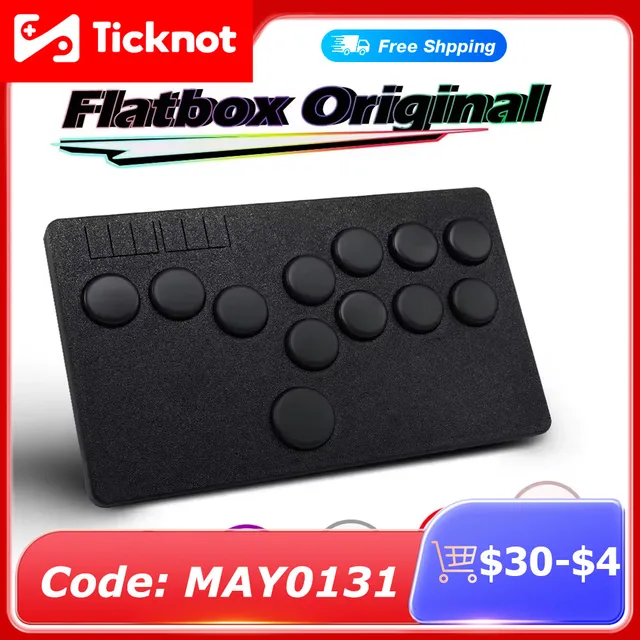 Flatbox Stickless Arcade Stick Controller For PC Pico Mini Style Hot SWAP Kailh Hitbox Fightstick For PS4/PS3/Switch