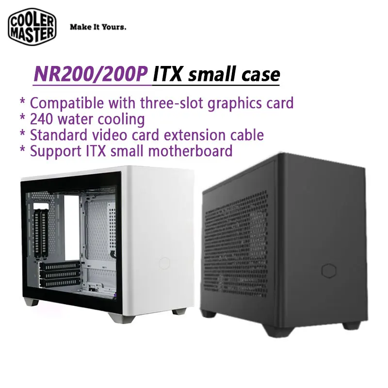 Coolermaster Nr200/200P Custodia Per Computer Itx Mini-Itx Supporta La Scheda Video Lunga Supporta L'Installazione Senza Attrezzi Di Raffreddamento Ad