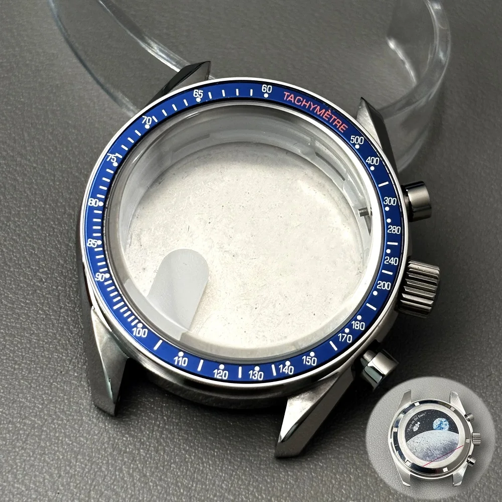 Moon Metal Chronograph Watch with Fashion Business Design and Sealed Back