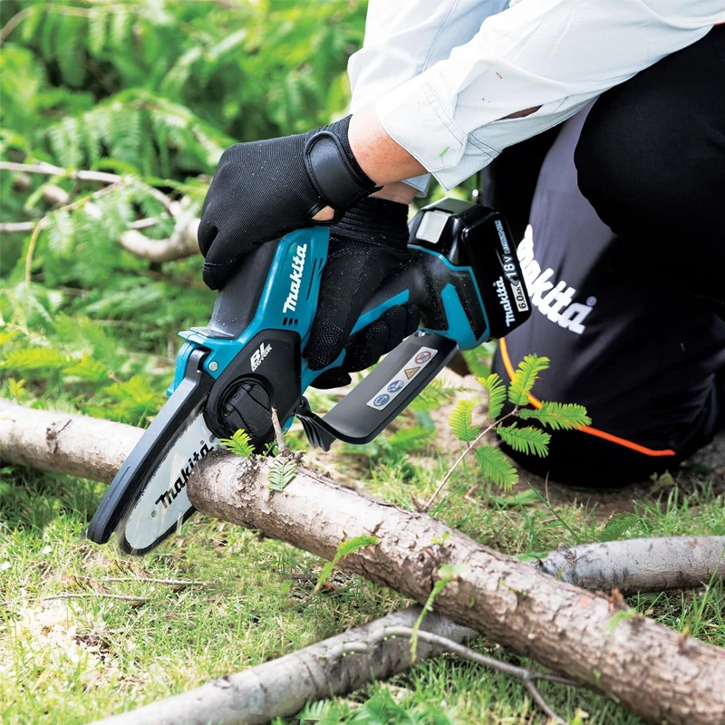 Makita DUC101Z 18V 리튬 이온 LXT 브러시리스 전정톱, 야외 목재 트림 슬라이싱, 조정 가능한 고성능 전동 공구, 100mm