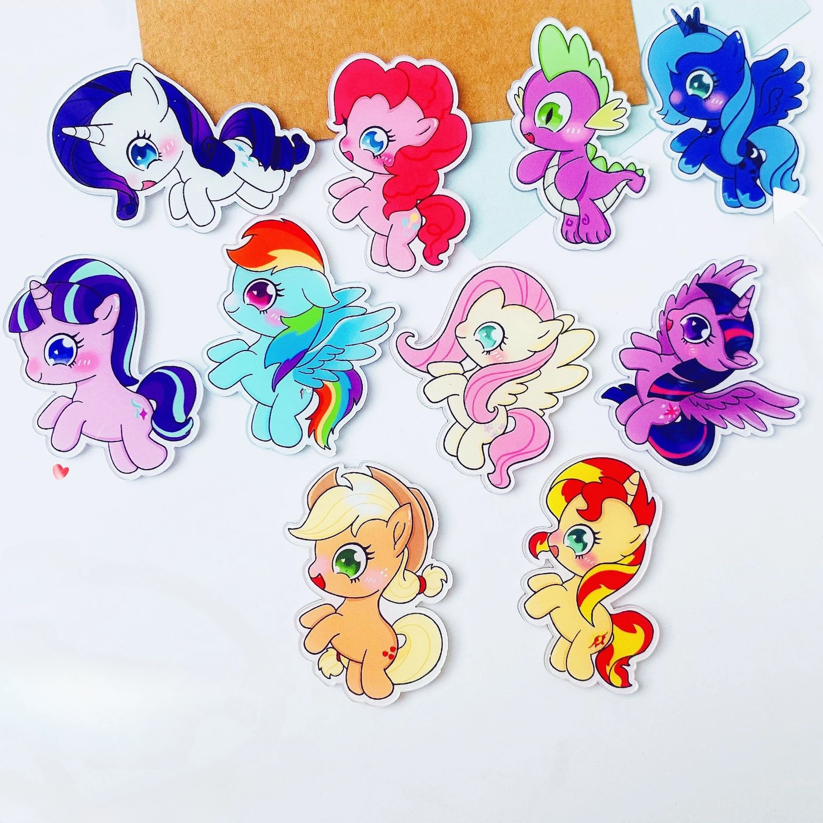 10 Types Cute Mane My Little Pony Enamel Pins Anime Lapel Badge Jewelry Children Birthday Gifts Brooches Pines Lapel Pins Kawaii