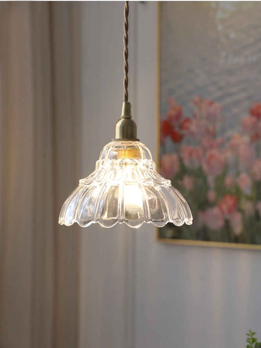 Японская Минималистичная фотолампа, Подвесная лампа в скандинавском стиле с роскошным цветком для ресторана
